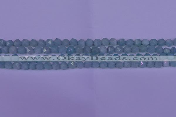 CAM1416 15.5 inches 6mm faceted nuggets Chinese amazonite beads