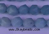 CAM1418 15.5 inches 10mm faceted nuggets Chinese amazonite beads