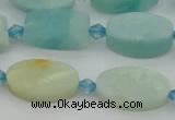 CAM1426 15.5 inches 10*16mm oval Chinese amazonite beads