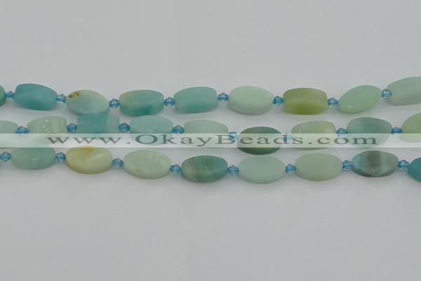 CAM1426 15.5 inches 10*16mm oval Chinese amazonite beads