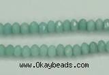 CAM143 15.5 inches 4*6mm faceted rondelle amazonite gemstone beads