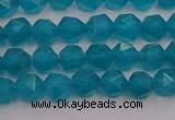 CAM1431 15.5 inches 6mm faceted nuggets dyed amazonite gemstone beads