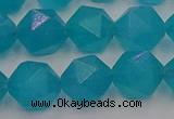 CAM1434 15.5 inches 12mm faceted nuggets dyed amazonite gemstone beads