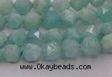 CAM1436 15.5 inches 6mm faceted nuggets amazonite gemstone beads