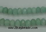 CAM144 15.5 inches 5*8mm faceted rondelle amazonite gemstone beads