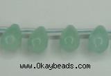 CAM145 10*14mm top-drilled teardrop amazonite gemstone beads