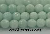 CAM1511 15.5 inches 6mm faceted round natural peru amazonite beads