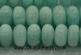 CAM1534 15.5 inches 7*12mm rondelle natural peru amazonite beads