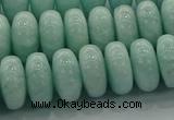 CAM1535 15.5 inches 8*14mm rondelle natural peru amazonite beads