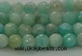 CAM1561 15.5 inches 6mm faceted round Russian amazonite beads