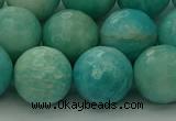 CAM1566 15.5 inches 16mm faceted round Russian amazonite beads