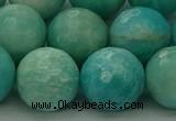 CAM1567 15.5 inches 18mm faceted round Russian amazonite beads