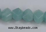 CAM160 15.5 inches 13*16mm faceted nugget amazonite gemstone beads