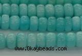 CAM1601 15.5 inches 4*6mm rondelle natural peru amazonite beads