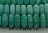 CAM1603 15.5 inches 6*10mm rondelle natural peru amazonite beads