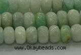 CAM1612 15.5 inches 5*8mm faceted rondelle peru amazonite beads