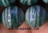 CAM1655 15.5 inches 14mm round Russian amazonite gemstone beads