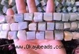 CAM1676 15.5 inches 8*10mm - 12*14mm cube amazonite beads