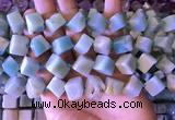 CAM1677 15.5 inches 8*8mm - 14*15mm cube amazonite beads