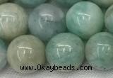 CAM1683 15.5 inches 10mm round natural amazonite beads wholesale