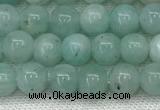 CAM1685 15.5 inches 4mm round natural amazonite beads wholesale