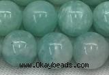 CAM1688 15.5 inches 10mm round natural amazonite beads wholesale