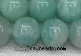 CAM1689 15.5 inches 12mm round natural amazonite beads wholesale