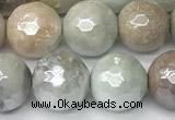 CAM1752 15 inches 10mm faceted round AB-color amazonite beads