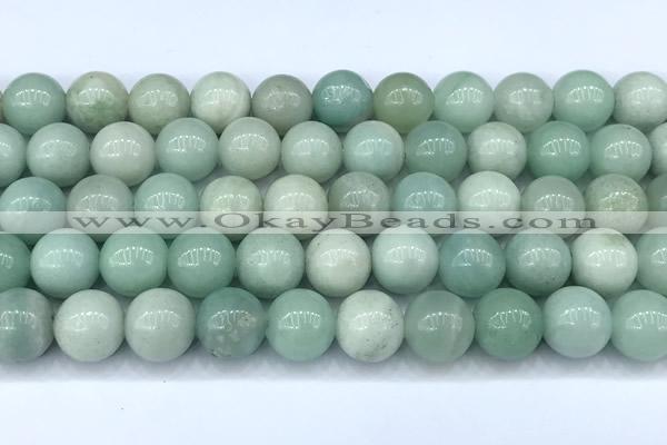 CAM1788 15 inches 10mm round amazonite beads, 2mm hole