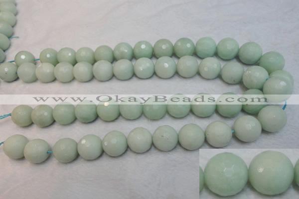 CAM181 15.5 inches 16mm faceted round amazonite gemstone beads