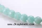 CAM26 faceted round 6mm natural amazonite stone beads wholesale