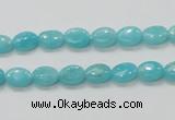 CAM302 15.5 inches 6*8mm oval natural peru amazonite beads wholesale