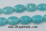 CAM304 15.5 inches 10*14mm oval natural peru amazonite beads wholesale