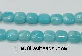 CAM305 15.5 inches 8*8mm square natural peru amazonite beads wholesale