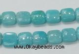 CAM306 15.5 inches 10*10mm square natural peru amazonite beads wholesale