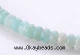 CAM31 4*6mm rondelle natural amazonite gemstone beads Wholesale