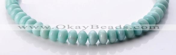 CAM33 rondelle 5*8mm natural amazonite gemstone beads Wholesale