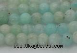 CAM331 15.5 inches 6mm round natural peru amazonite beads