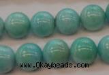 CAM355 15.5 inches 14mm round natural peru amazonite beads wholesale