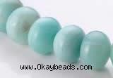 CAM36 10*14mm natural amazonite rondelle beads Wholesale