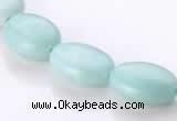 CAM40 natural amazonite flat oval 12*16mm beads Wholesale