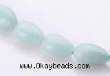 CAM45 8*12mm natural amazonite flat teardrop beads Wholesale