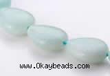 CAM47 flat teardrop natural amazonite 12*16mm beads Wholesale