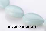 CAM49 flat teardrop 15*20mm natural amazonite beads Wholesale