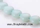 CAM53 10*10mm heart natural amazonite gemstone beads Wholesale