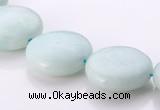 CAM61 coin natural amazonite 18mm gemstone beads Wholesale