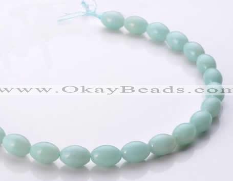 CAM64 10*14mm oval natural amazonite gemstone beads Wholesale