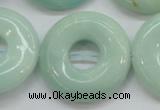 CAM654 15.5 inches 31mm donut amazonite beads wholesale