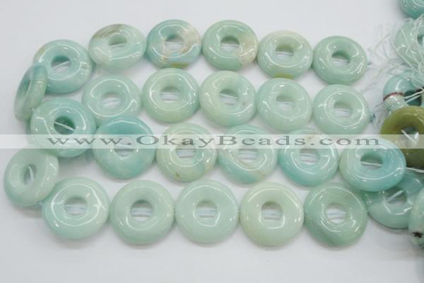 CAM654 15.5 inches 31mm donut amazonite beads wholesale