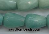 CAM655 15.5 inches 18*25mm faceted teardrop amazonite beads